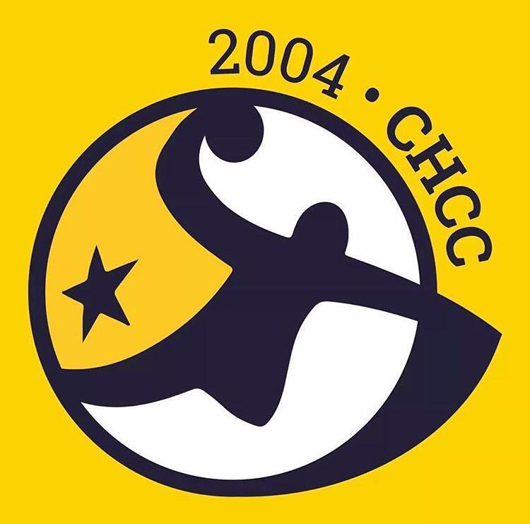 <font dir="auto" style="vertical-align: inherit;"><font dir="auto" style="vertical-align: inherit;">CHCC - </font></font>Transformar a vida de crianças, adolescentes e adultos através do esporte. logo oficial amarelo